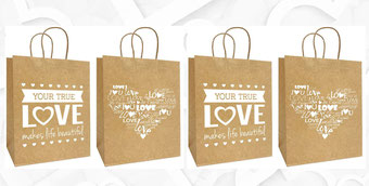 BOLSA DE KRAFT CON MENSAJE