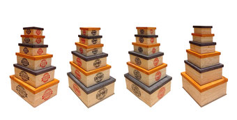 CAJA DE MADERA TAPA BASE CUBICA