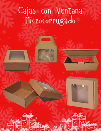 CAJA MICROCORRUGADO RIGIDO CON VENTANA