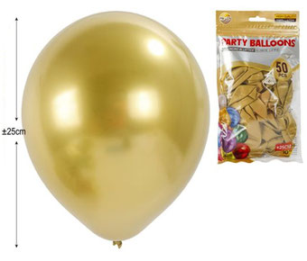 GLOBOS DE LATEX METALICOS