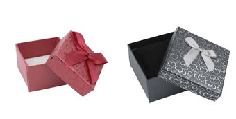CAJA DE JOYERIA CON ESTAMPADO EN CORAZON