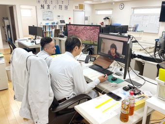㈱エフ・ピーアイと㈱防災屋との月１オンラインミーティングの様子