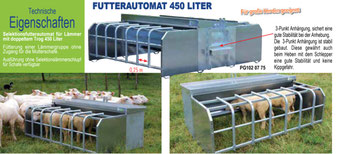 Agro-Widmer Stalleinrichtungen - Lämmer-Futterautomat