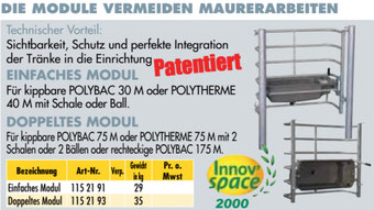 Agro-Widmer Stalleinrichtungen - Modul Tränkebecken