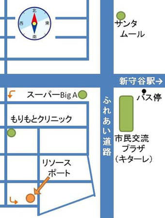 リソースポート地図（茨城県守谷市薬師台）