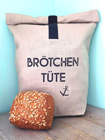 Brotbeutel aus Stoff mit Aufdruck aus Hamburg