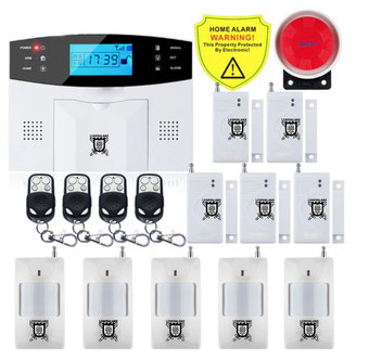 Kit #1 IOS Android APP Control inalámbrico de seguridad sistema de alarma GSM intercomunicador Control remoto autollamada sirena de Sensor