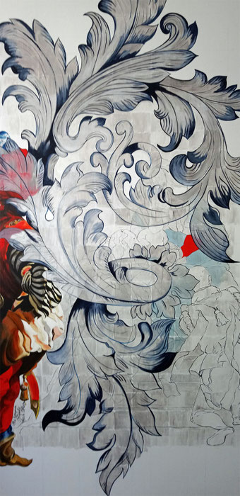  MAGE   acrylique sur toile   195 x 97