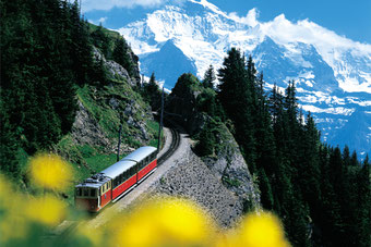 Bergbahn in der Schweiz