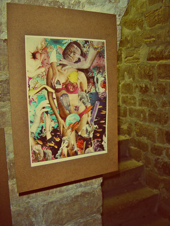 BIRTHING VENUS - collage by Steve Dalachinsky, Paris artshow