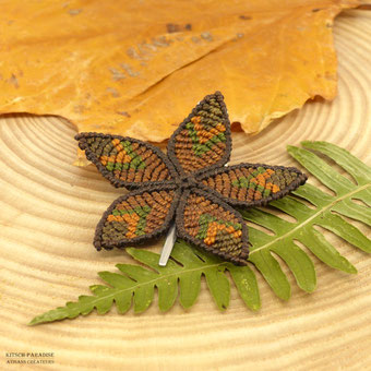 barrette brindille macramé bois kp kitsch-paradise