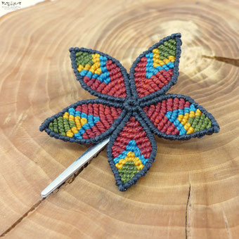 barrette brindille macramé bois kp kitsch-paradise