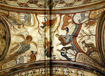Decoració mural d'una volta de San Isidoro de Lleó, s.XII