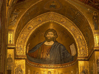 Mosaic de l'absis de la catedral de Monreale (s. XII) Sicília