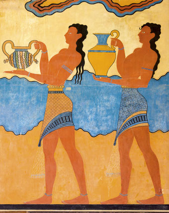 Frescos del corredor de les processons, Palau de Cnossos (1500 a.C)