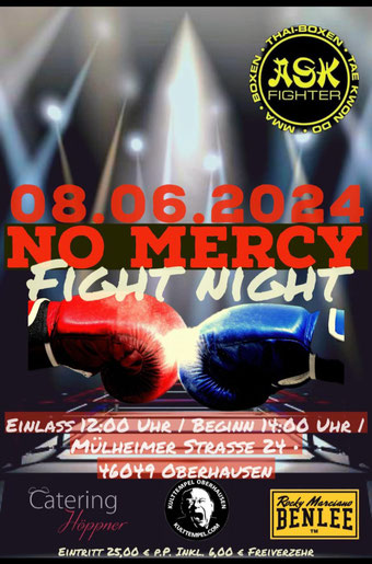 No Mercy Fight Night Mülheimer Strasse 24