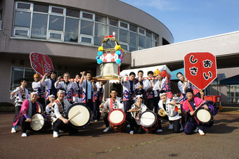 『お祭り盛り上げ隊2014with海音鼓』。終了時、青空が広がっていました