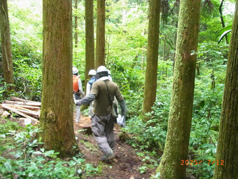 森の探索コース下見
