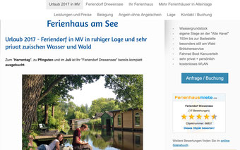 Webseite für Ferienwohnung erstellen Preis