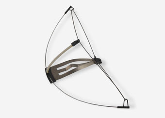 "OPEN SPACE" 1992 silver,titanium,steel,pvc 17x8x6,5 cm. 12 gr.