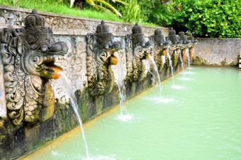 Holy Hot Springs in Banjar - relax time for you!  From Lovina with Bali Surya Tours Lovina