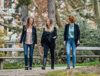 Veronika Steger, Vivienne Kaier und Julia Schratz bereiten sich im Winter für das nächste Unternehmerinnen.segeln vor