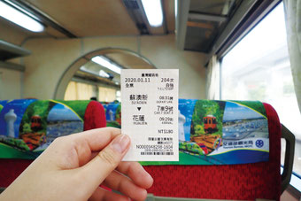 台湾の鉄道には乗車券、特急券といった分類はなく、きっぷは列車単位で必要
