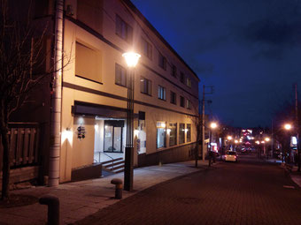 16 時半前にして根室市内は夜。