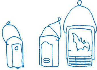 Übersichtszeichnung der Nisthilfen