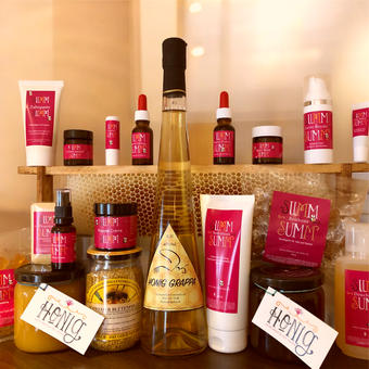 Bienenprodukte und Bienenkosmetik mit Honig,Propolis und Bienenwachs