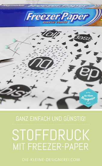 Stoffdruck mit Freezer Papier, ganz einfach selbst Fotodruck auf Stoff machen, die DIY-Anleitung gibt es auf www.die-kleine-designerei.com