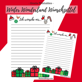 Titelbild. Winter Wonderland Wunschzettel