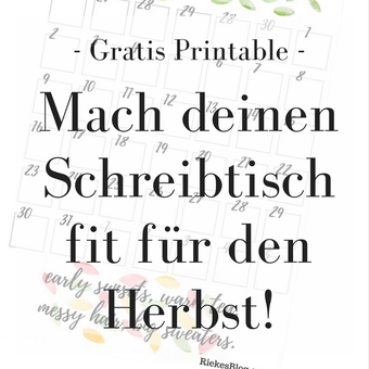 Titelbild: Oktober Monatsplan