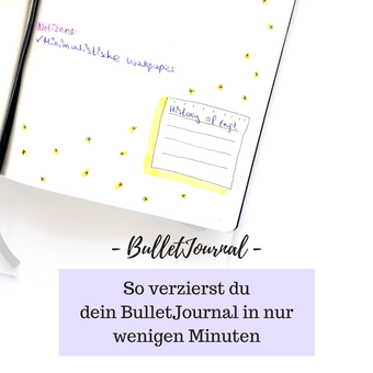 Titelbild: So verzierst du in nur wenigen Minuten dein BulletJournal