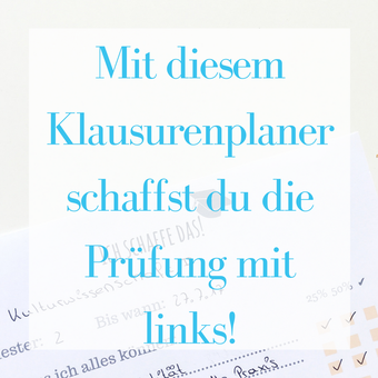 Titelbild: Mit diesem Klausurenplaner schaffst du die Prüfung mit links!