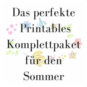 Titelbild: Dasperfekte Printables Komplettpaket für den Sommer