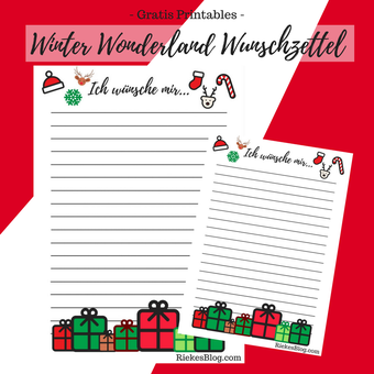Postvorschlag 1: Winter Wonderland Wunschzettel