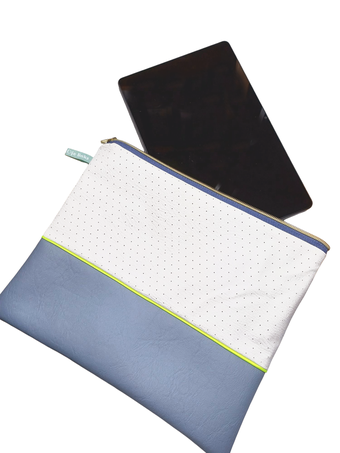 Tablettasche 80s Design mit Neonpaspel
