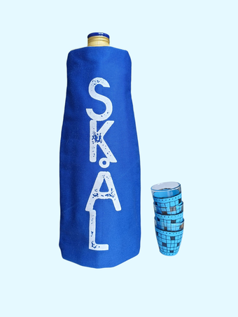 Flaschenkühler SKAL royalblau Bottle Cooler