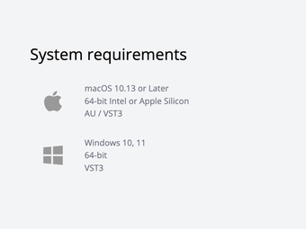 system requirements - please check out at tracktion.com