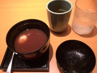 ☆白玉ぜんざい240円。