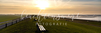 beachtenswert fotografie, Fotokunst, Landschaft, Watt, Husum, Dockkoog, Nordfriesland, Steg, Abendstimmung, Sonnenuntergang