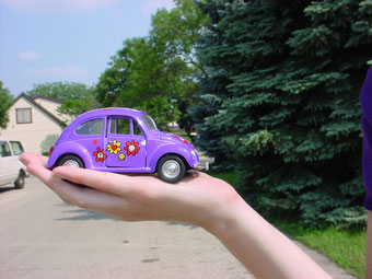 The actual toy car