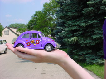 The actual toy car