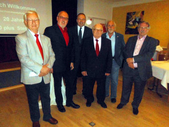 vl: Dieter Pohl, Ernst-Wilhelm Rahe, Ralf Niermann,  Günter Bohne,  Peter-Uwe Witt und Walter Cremer