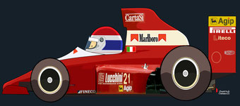 Emanuele Pirro con su Dallara 190 by Muneta & Cerracín