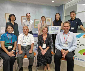 Front L-R: Masako Bannai Otsuka, Eisuke Kudo, A Vassallo, P Leder