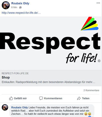 Pressebericht über Respect for life Trikots