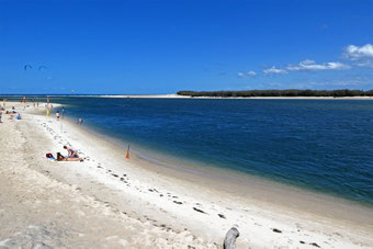 Bribie Island viewed from Bulcock Beach