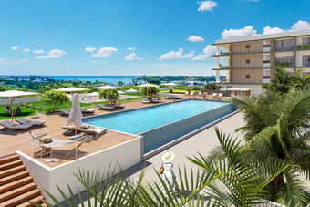 Nouveau programme the deck suites et residences à la croisette appartements de luxe et vue mer grand baie